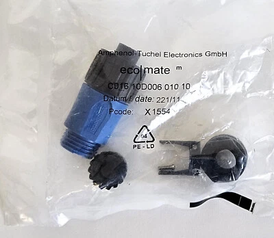 eco mate C016 10D006 010 10 Stecker Amphenol-Tuchel X1554 Neu originalverpackt - Bild 1 von 3