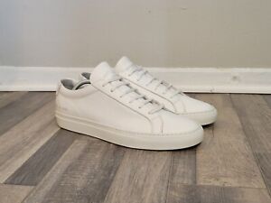 Common Projects Men's White Achilles Low Lace-Up Sneaker Size EU 44/US 10-11