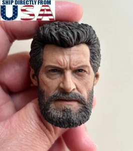 1/6 Wolverine Logan Male Head Sculpt For 12" Hot Toys PHICEN Worldbox Figure - Picture 1 of 8