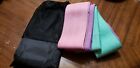 Resistance Exercise Bands 3" Wide 30 Length Fabric Multicolor Diff Strengths Nwt