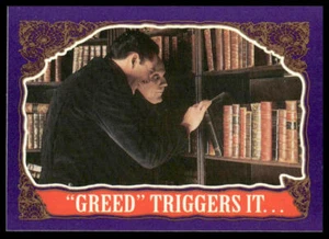 1991 Topps The Addams Family Movie #36 "Greed" Triggers It... Tarjeta - Imagen 1 de 2