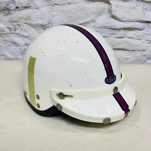 1968 HA ARAI HIROTAKE MOTORCYCLE HA (L-8?) HELMET SNELL W/ VISOR JAPAN VINTAGE - Picture 1 of 8