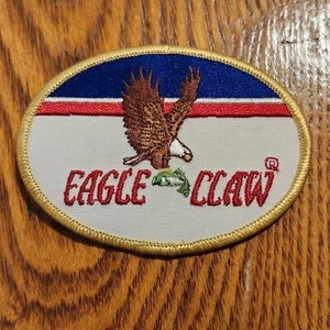 Parche ovalado vintage bordado garra de águila para planchar - Imagen 1 de 4