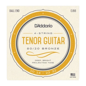 D'Addario EJ66 80/20 Bronze Tenor Guitar Strings; gauges 10-14-22-32 - Picture 1 of 2