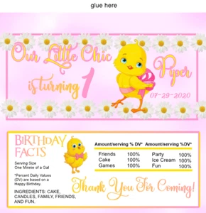 12 Little Chic Hershey Candy Bar Wrapper Closed End Baby Shower Gender Rev - Picture 1 of 15