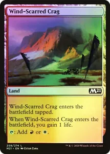 MTG Wind-Scarred Crag FOIL NM Core Set 2021 M21 Magic Gathering card - Picture 1 of 3