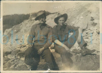 1947 Japan Kure Commonwealth soldiers at rest orig Photo by British Soldier - Image 1 of 2