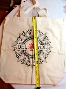 DEL SOL CANVAS BAGS (PAIR) 2018 DIFFERENT DESIGNS 17 X 16" NEVER USED 12423A - Picture 1 of 8