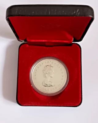 1978 Moneta 1 Dollaro d' Argento Canada Elisabetta II / Giochi - con scatola - Immagine 1 di 4