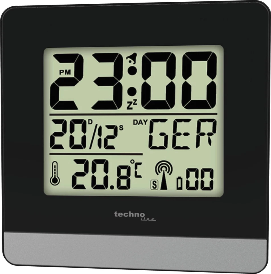 Technoline Uhr Wecker WT 260 Digital Funksteuerung B: 79mm H: 79mm T: 30mm - Bild 1 von 1