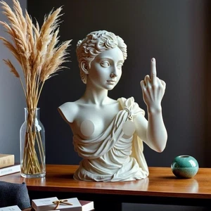Estatua Diosa Venus Estatua Dedo Medio Estatua Decoración Dec🔥US - Imagen 1 de 14