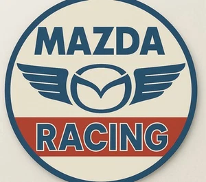 Retro Style Mazda Racing  High Quality Garage Sign - Picture 1 of 1