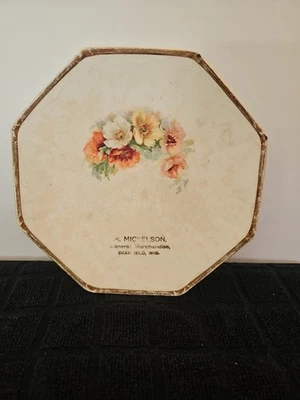 Plato coleccionable vintage M. Mickelson mercancía general Deerfield Wis  Foto 1 de 4