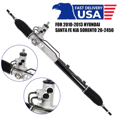 26-2450# Power Steering Rack & Pinion for 2011-2013 Kia Sorento Hyundai Santa Fe Foto 1 de 4