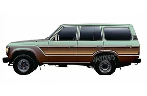 Calcomanías de diseño retro con rayas gráficas de coche para Toyota Land Cruiser 60 LC60 - Imagen 1 de 8