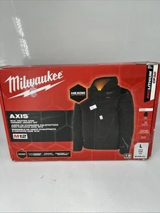 Giacca con cappuccio riscaldata Milwaukee M102B-21L uomo grande 12V Li-Ion Axis nera Z536 - Foto 1 di 8