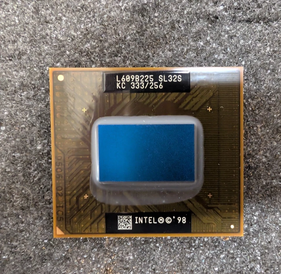 New, Intel, KC80524KX333256, IC MPU MOBL PENT 32-BIT 333MHZ PBGA615 (SL32S) - Image 1 of 3