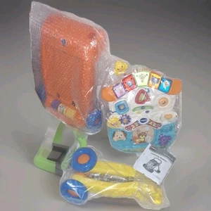 VTech Baby Push Walker Sit-to-Stand Toddler Learning Interactive Toy orange new - Picture 1 of 4
