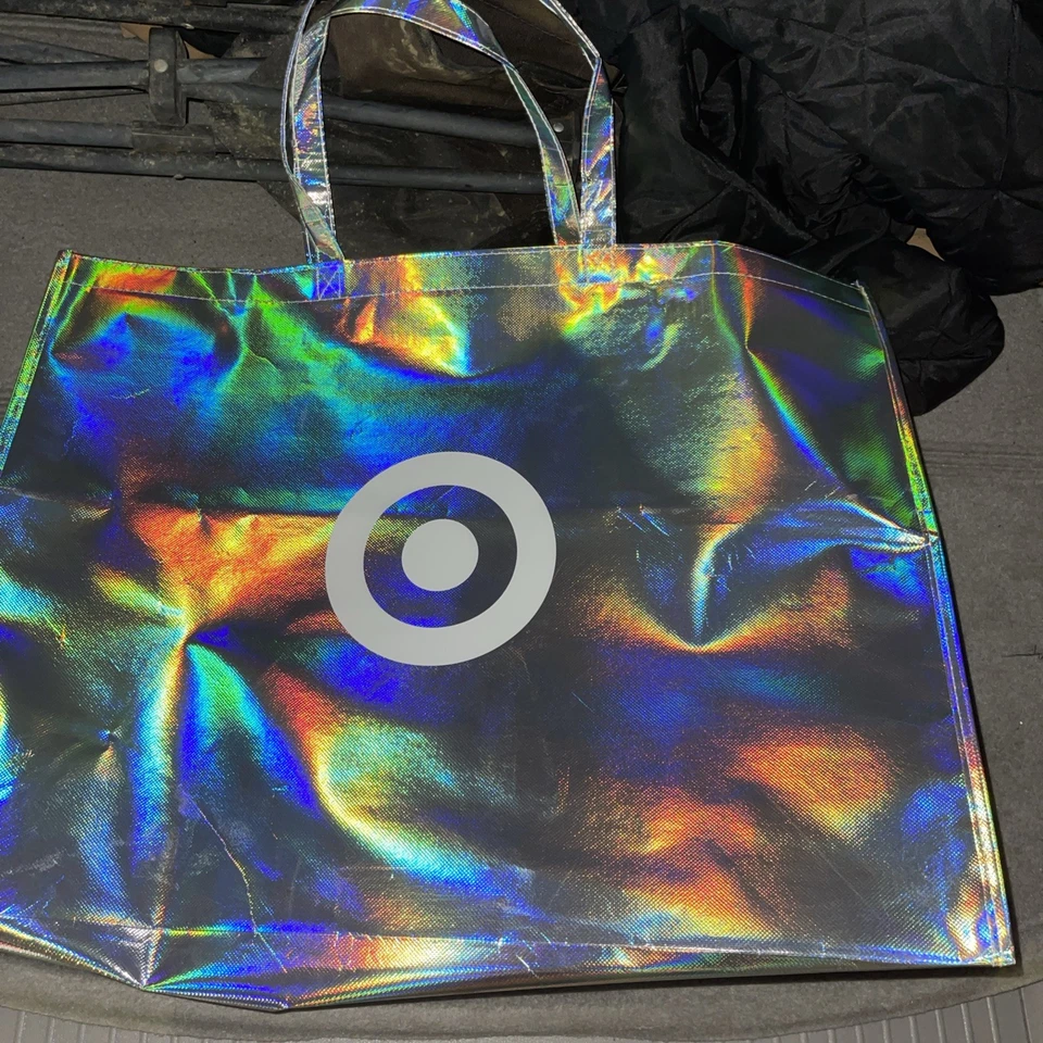 Bolso de Mano Vacío Exclusivo Target Black Friday Raro Reflectante Bullseye Foto 1 de 1