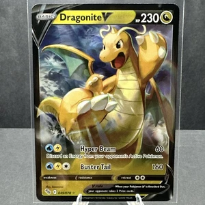 Dragonite V 049/078 Pokemon GO Ultra Raro Holo Pokemon Juego de Cartas Coleccionables Casi Nuevo - Imagen 1 de 2