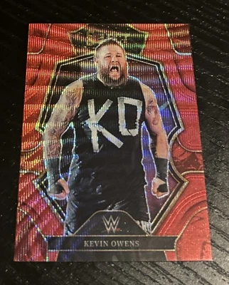 2023 Panini Select WWE Kevin Owens Premier Level Red Wave Prizm - Image 1 of 2
