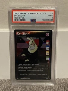 Dr. Sloth Holo Foil - 2004 Neopets The Return of Dr. Sloth #4 - PSA 9 - Picture 1 of 1