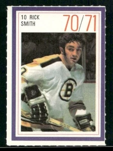 1970-71 Esso Power Players Stiker Vintage Hockey Rick Smith Boston Bruins #10 - Picture 1 of 2