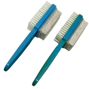 2X Sally Hansen La Cross scrub n’ soften smoothing stone &brush HTF No Logo 6.5” - Picture 1 of 4