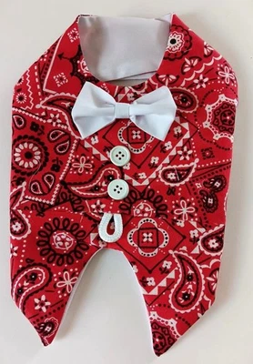 DOG HARNESS DRESS OR VEST BANDANNA    FREE SHIPPING - Image 1 of 4
