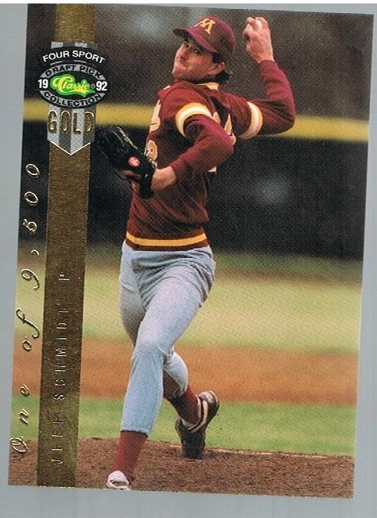 1992 Classic Four Sport Gold /9500 Jeff Schmidt #246 California Angels - Image 1 of 1