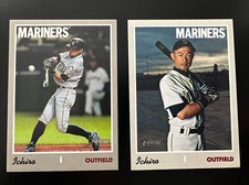 2019 Topps Heritage High Number Action Variation & SP Ichiro Suzuki #725 v 1&2