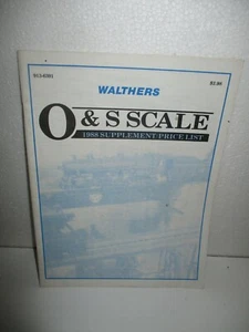 Catalog: 1988 Walthers O & S Scale 1988 Supplement /Price List - Imagen 1 de 4
