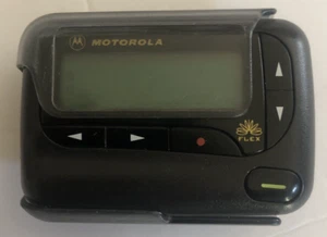 Vintage Motorola Advisor Gold Flex Pager Beeper w/ Belt-Clip (Tested) Works - Zdjęcie 1 z 7