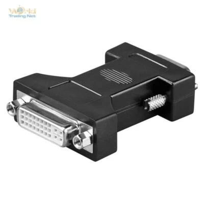 Adapter DVI-I 24+5 Buchse auf VGA Stecker 15 polig Monitoradapter PC TFT - Bild 1 von 3