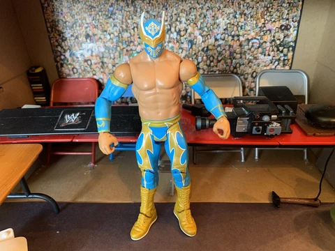 Sin Cara Blue Gold WWE Basic Series 2011 Mattel Action Figure Loose Cover