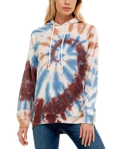 MSRP $34 Ultra Flirt Juniors' Tie-Dye Graphic Hoodie Size Medium - Picture 1 of 1