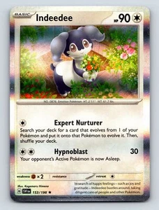 Basic Indeedee HP 90 Expert Nurturer Hypnoblast Rarity Green Glitter - Picture 1 of 10
