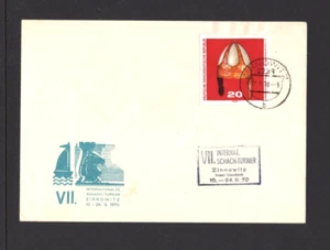Germany GDR DDR 1185 CHESS cover Zinnowitz Tournament 1970 - Picture 1 of 1