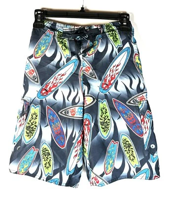 Bermuda de banho Hang Ten para meninos média 10/12 surf - Imagem 1 de 2