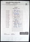 MIDDLESEX COUNTY CRICKET CLUB 1984 OFFICIAL AUTOGRAPH TEAM SHEET