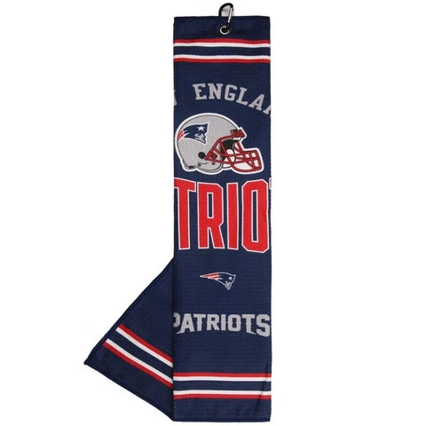New England Patriots NFL Golf Towel Microfiber Waffle Pattern Unisex Tri-fold Cover
