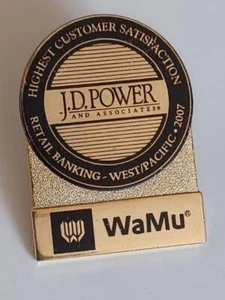 WaMu 2007 - J.D. Power Highest Customer Satisfaction West/Pacific Vintage Pin - Picture 1 of 4