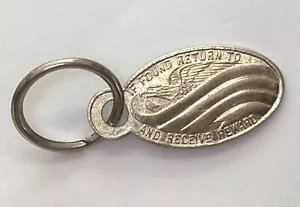Vintage“If Lost Return for Reward" Patriotic FOB KEY TAG - Not Engraved! - Picture 1 of 4