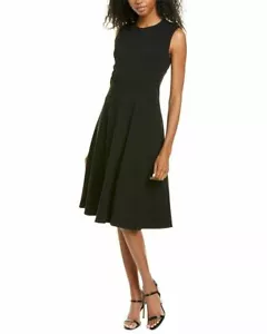 Lafayette 148 Size 6 Black Topenga Punto Milano Dress Msrp $598.00 - Picture 1 of 2