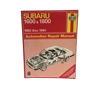 Haynes Subaru 1600 & 1800 1980 thru 1994 Automotive Repair Manual 89003 (681) - Picture 1 of 4