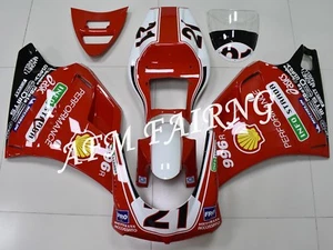 Red Black ABS Injection Mold Bodywork Fairing Kit for Ducati 748 996 1996-2002 - Picture 1 of 7