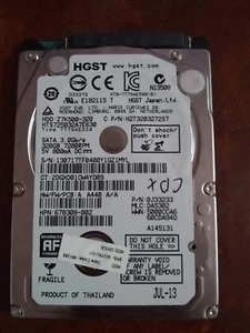 HGST HTS725032A7E630 320GB Internal, 7200 RPM 2.5" Hard Drive, Storage, As-is - Picture 1 of 3