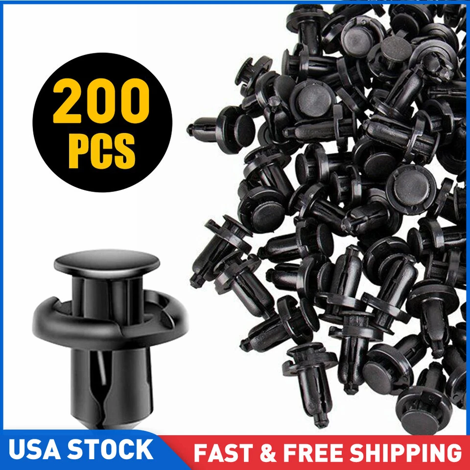 200 зажимов фиксатор крыла бампера капота для 10 мм Honda Accord Civic CR-V - Изображение 1 из 4