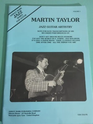 Libro de arte de guitarra de jazz Martin Taylor, transcripciones de sus piezas grabadas  Foto 1 de 4