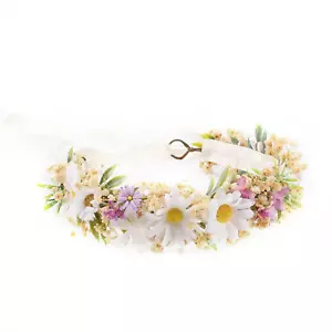 Wildflower Flower Crown for Baby Girls 1St Birthday Party Headpieces Toddler - Picture 1 of 1